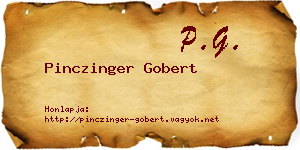 Pinczinger Gobert névjegykártya